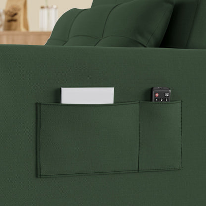 3-in-1 Adjustable Sleeper Sofa Bed, Pull Out Chair Sofa, Convertible Folding Bed For Living Room