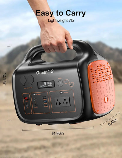 GreenOE Portable Power Station 1000W 1024Wh Solar Powered Generator With 100W Solar Panel