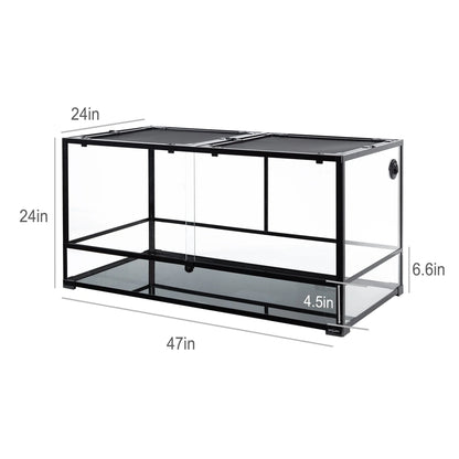 Reptizoo 120-Gallon Extra Large Reptile Terrarium