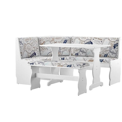 Hannah Breakfast Nook 3-piece Dining Set