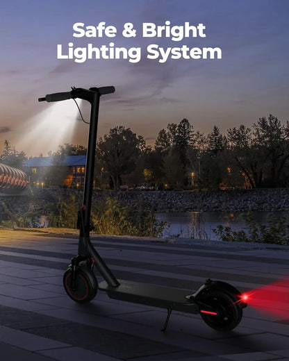 Electric Scooter 350W/500W Powerful Motor 8.5 In./10 In. Solid Tires 19/22Mph 28/21/12 Miles Range