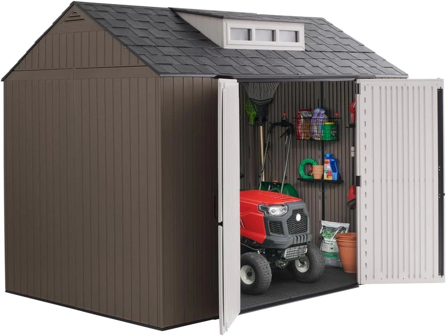 Rubbermaid Resin Outdoor Storage Shed With Floor