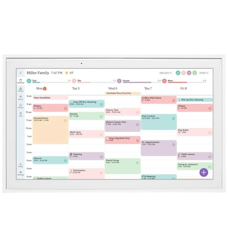 Skylight 15 In. Digital Calendar And Chore Chart, Wall Mount