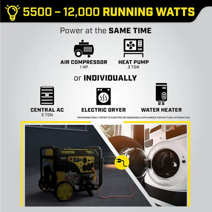 9000W Wireless Start Generator With CO Shield