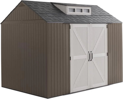 Rubbermaid Resin Outdoor Storage Shed With Floor