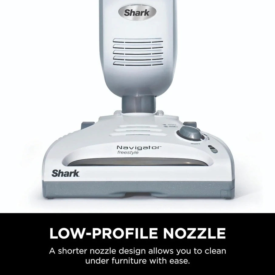 Shark SV1106 Navigator Freestyle Cordless Stick Vacuum, Lightweight, White/Grey, For Carpet And Pet Hair