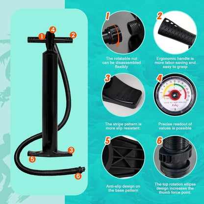 FunWater Inflatable Stand Up Paddle Board With Premium Sup Paddle Accessories, Non-Slip EVA Deck, 11'/10'6' Paddle