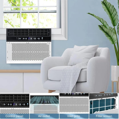 Antarctic Star 12,000 BTU U-Shaped Window Air Conditioner Unit Cools Up To 550 Sq. Ft. With 6 Modes 24H Timer, Ultra Quiet Window AC Units