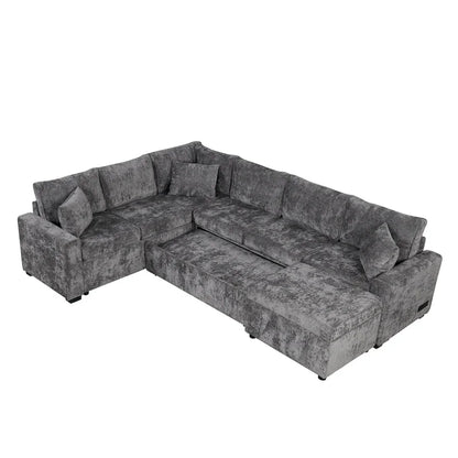 Sectional Sofa Pull-Out Sofa Bed Sleeper