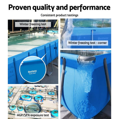 Rust-Resistant Steel Frame Swimming Pool With Filter Pump, Bestway