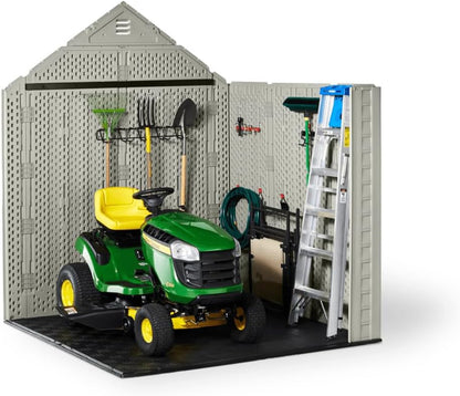Rubbermaid Resin Outdoor Storage Shed With Floor